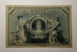 Historische 100‑Reichsbanknote (1908)