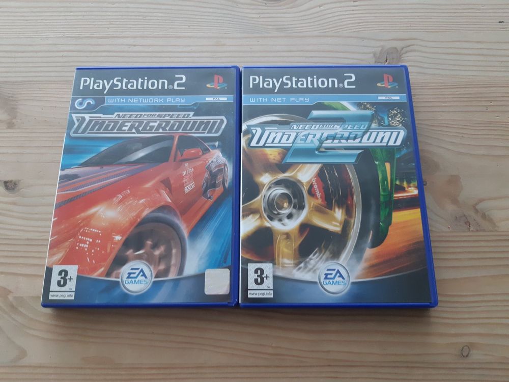Need for Speed Underground 1 + 2 2 Spiele für PS2 im Set Kaufen auf Ricardo