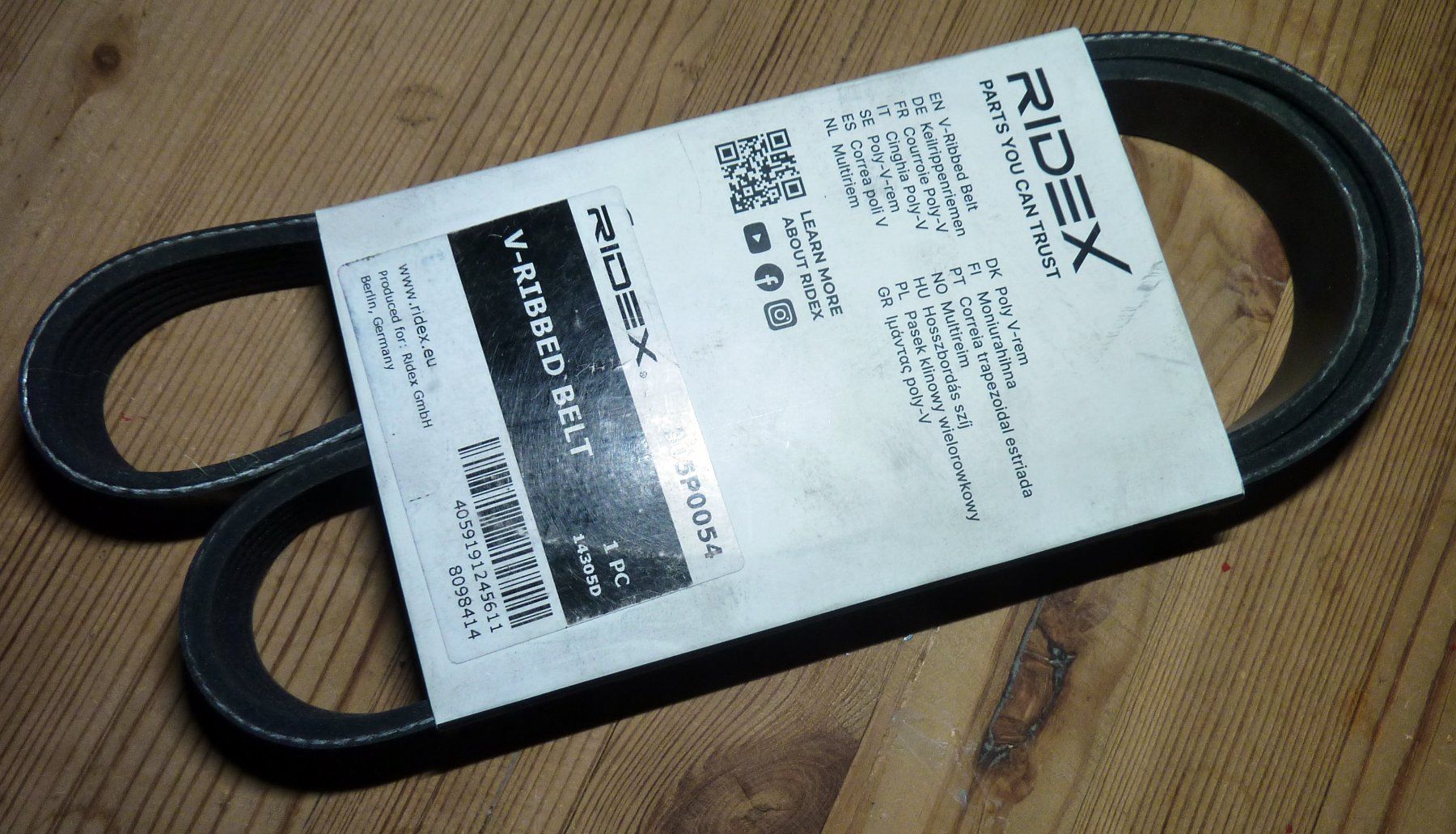 Alle Autoersatzteile: RIDEX 305P0054 Courroie Poly-V – Neu (gemäss Beschreibung) aus Bern von Dedonegro 1