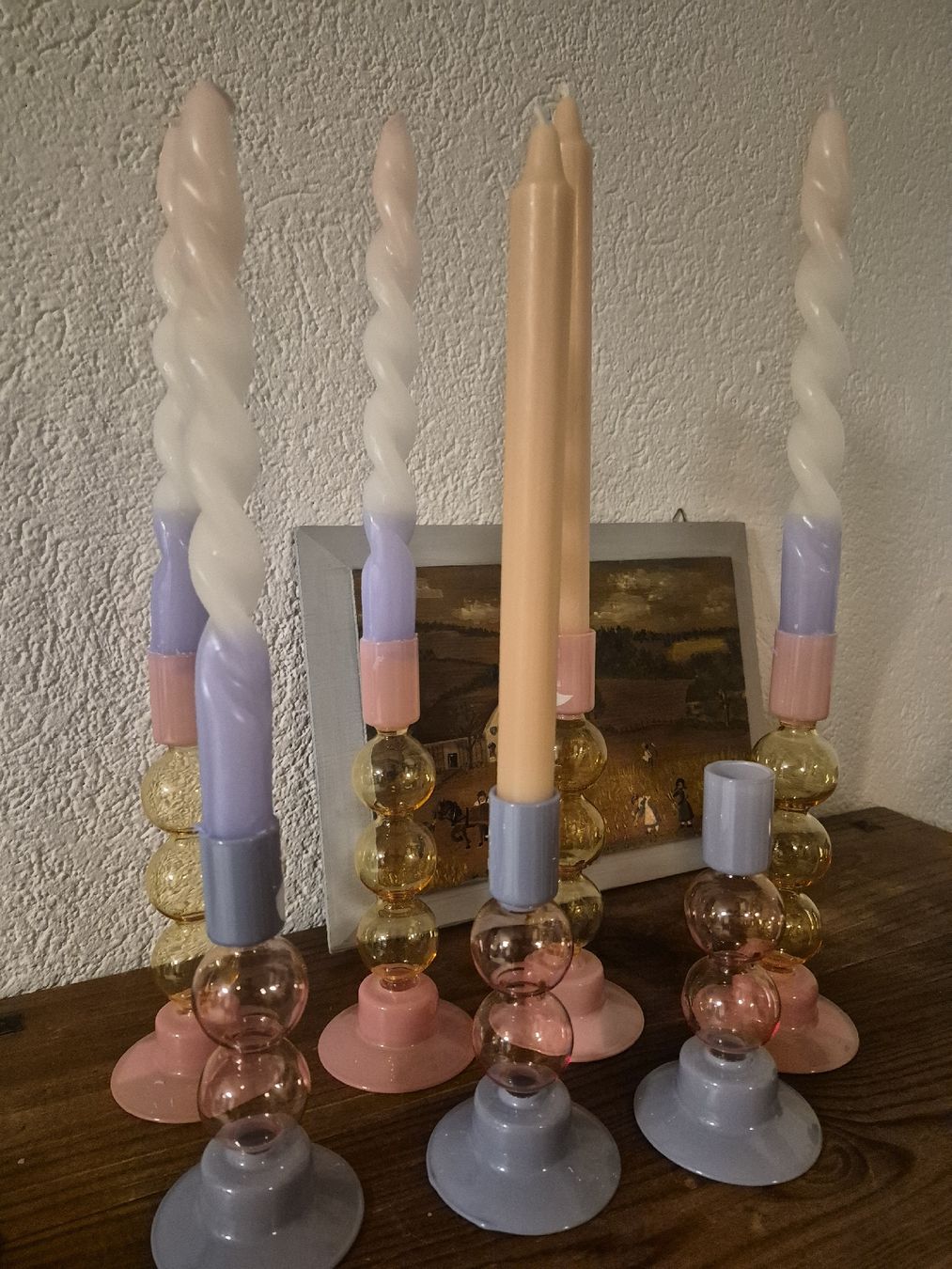 Portacandele: 7 Kerzenständer Glas / Bubbles – Usato da Frauenfeld venduto da mel_2gqy 6