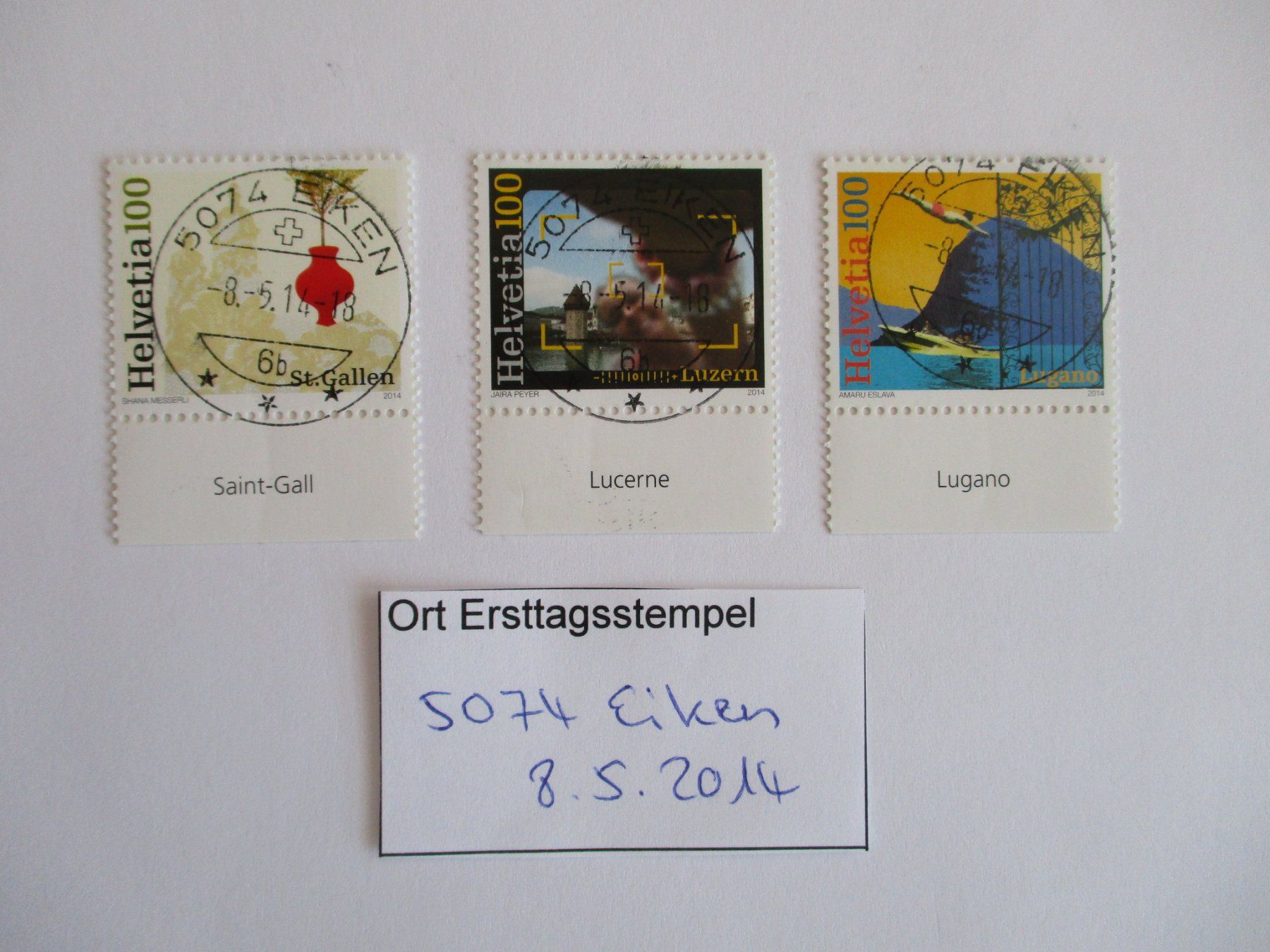 Tutti i francobolli: Voll Ort Ersttagsstempel aus 5074 Eiken – Usato da Langnau b. Reiden venduto da Aktuell88