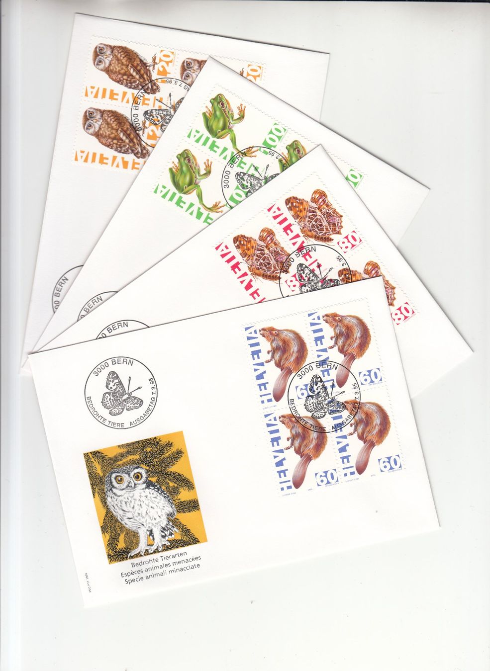 Tutti i francobolli: SBK 876 - 879 im 4er-Block FDC – Usato da Bürglen TG venduto da StampGraf