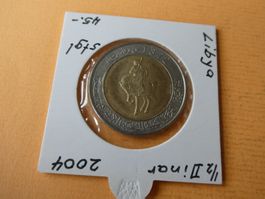 Libyen 2004, 1/2 Dinar    stgl