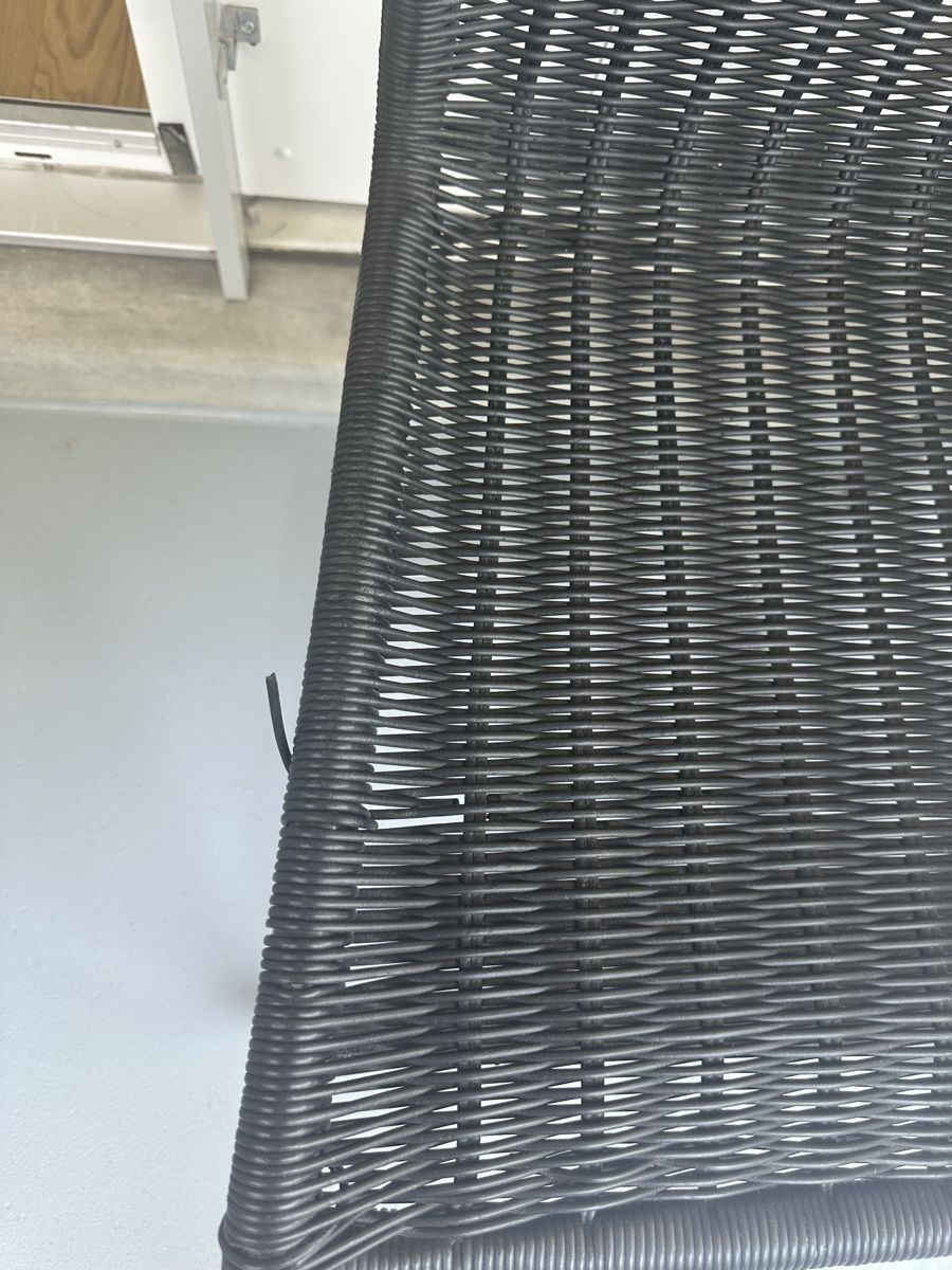 Sedie: 3 Rattanstühle Designer Schwarz/Silber – Usato da Zürich venduto da von_7vbl 5
