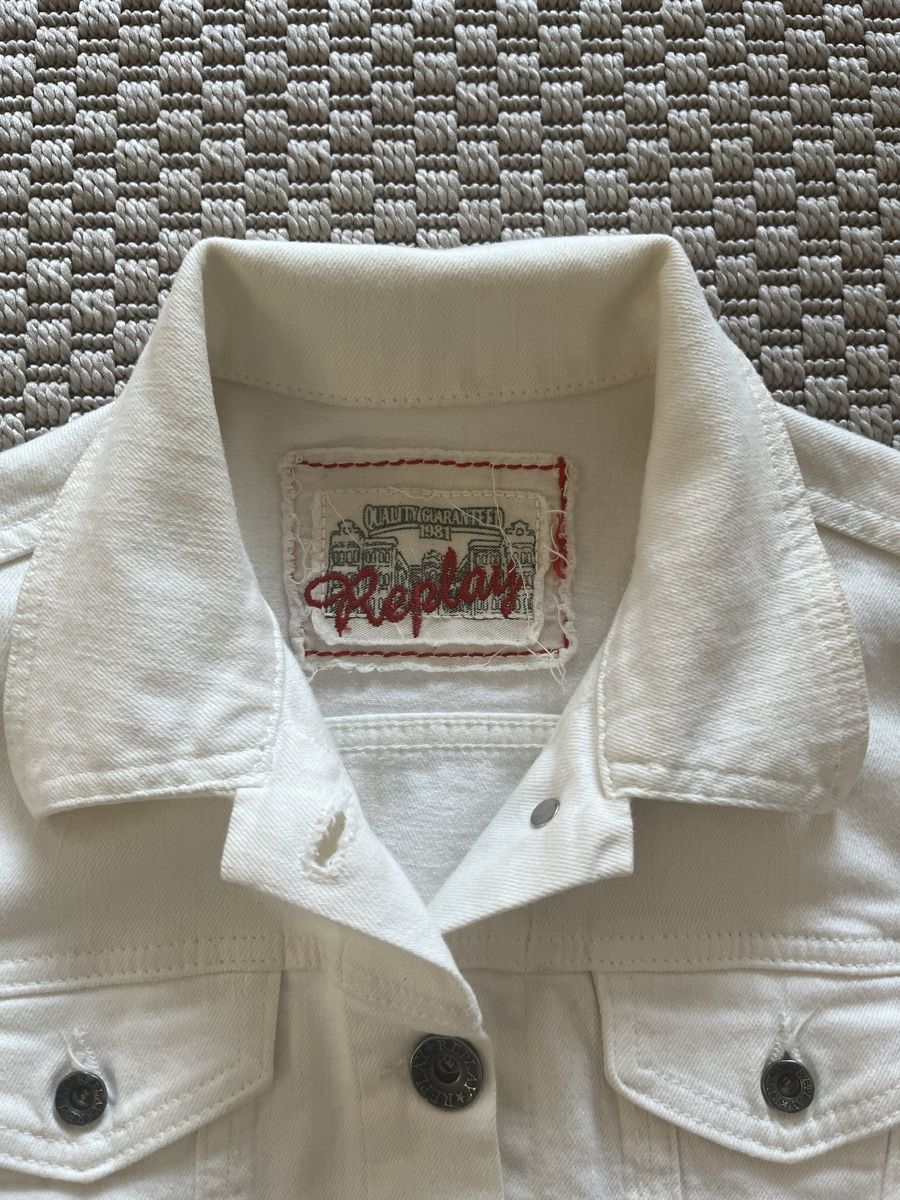 Replay Giacche: Replay | Women's White Denim Jacket | Size M – Usato da Zürich venduto da ecracco 1