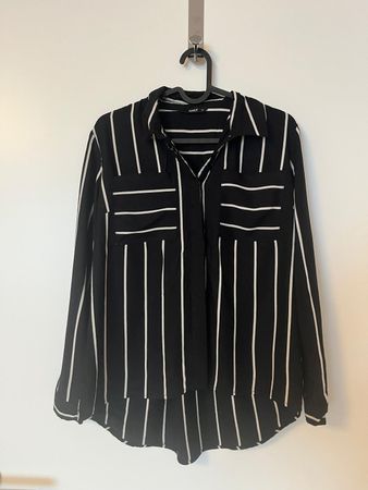 Damen Bluse Only gestreift schwarz weiss Grösse 36