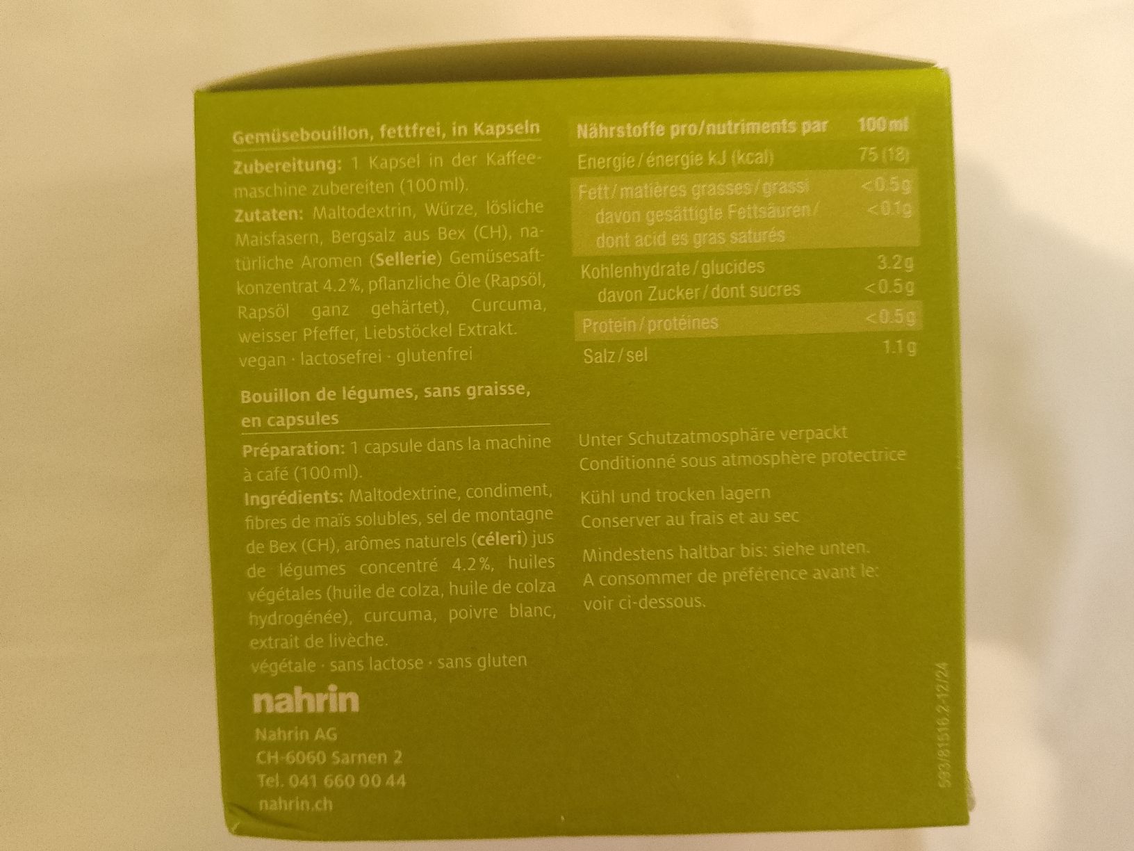 Lebensmittel & Spezialitäten: Nahrin Bouillon Shot neu – Neu und originalverpackt aus Zürich von sch_m6rw 2