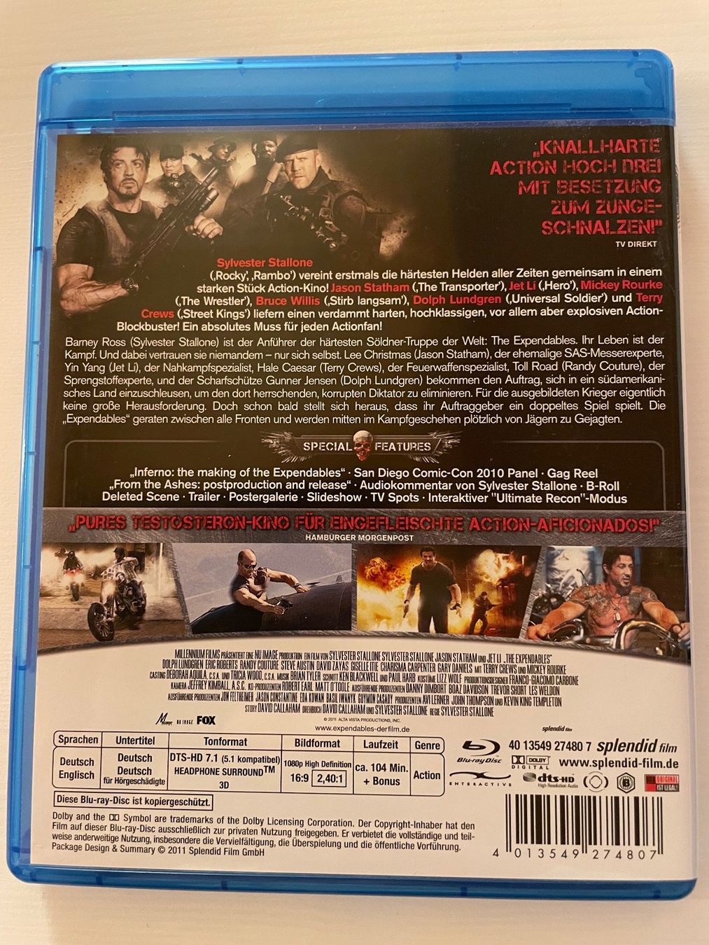 Alle DVDs: DVD The Expendables Blu-ray – Gebraucht aus Auenstein von moin. 1