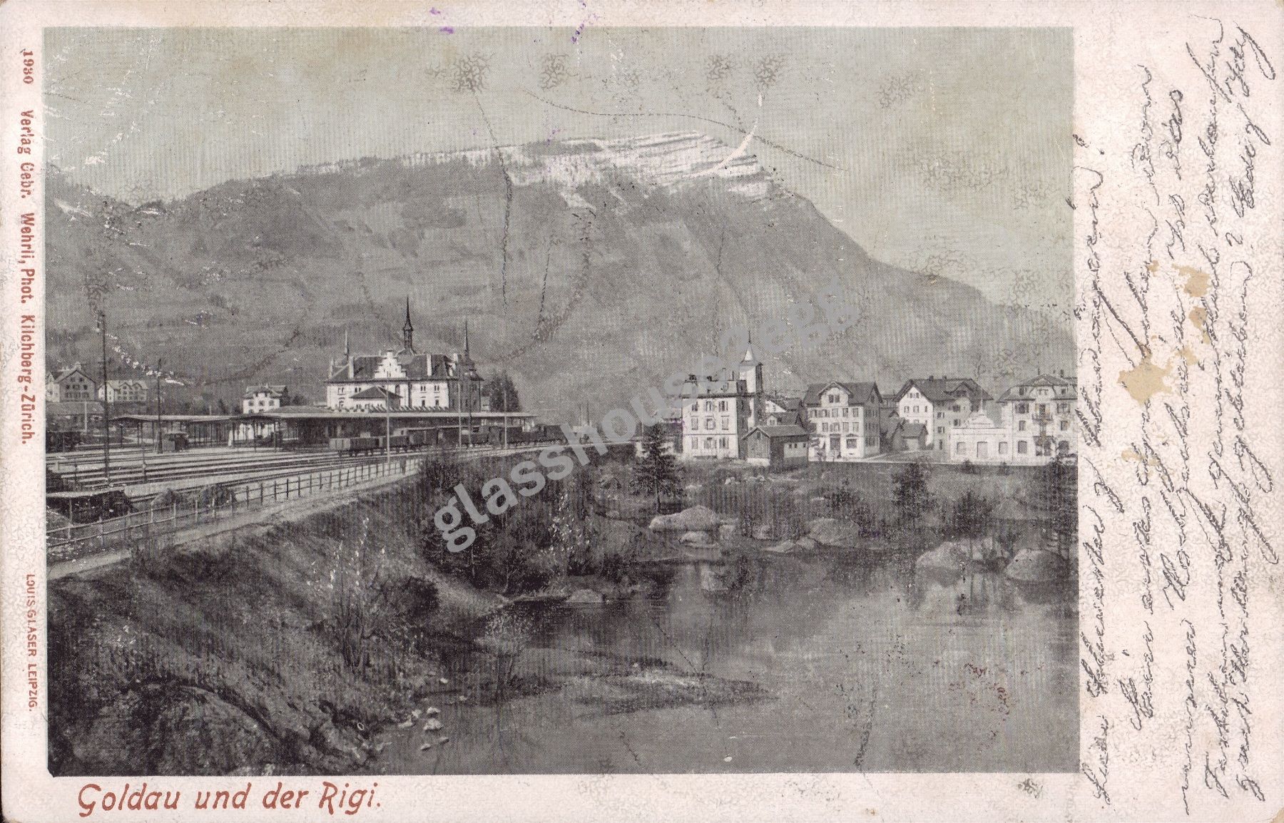 Cartoline postali: AK 1903 Goldau und der Rigi. – Usato da Eggersriet venduto da glasshouse3egg
