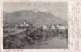 AK 1903 Goldau und der Rigi.