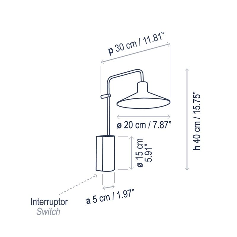 Lampade: Bover Wandleuchte Plated A – Nuovo (secondo la descrizione) da Bern venduto da arttesa 3