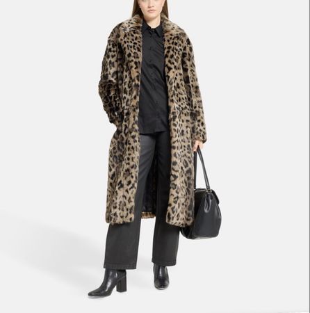Halfboy leopard print coat