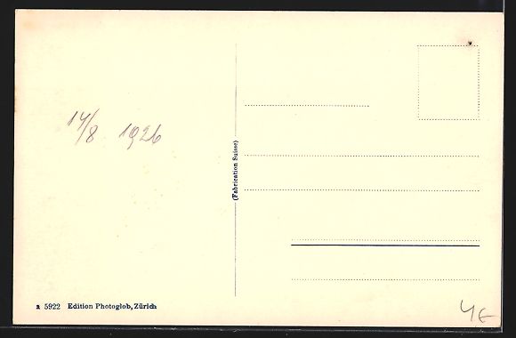 Ansichtskarten: AK Seelisberg, Hotel Sonnenberg, 1926 – Gebraucht aus Berlin von bartko-reher 1