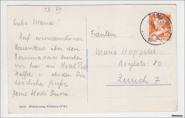 Ansichtskarten: San Bernardino e Pizzo Ucello // 1932 – Antik aus Basel von intermezzo12 1