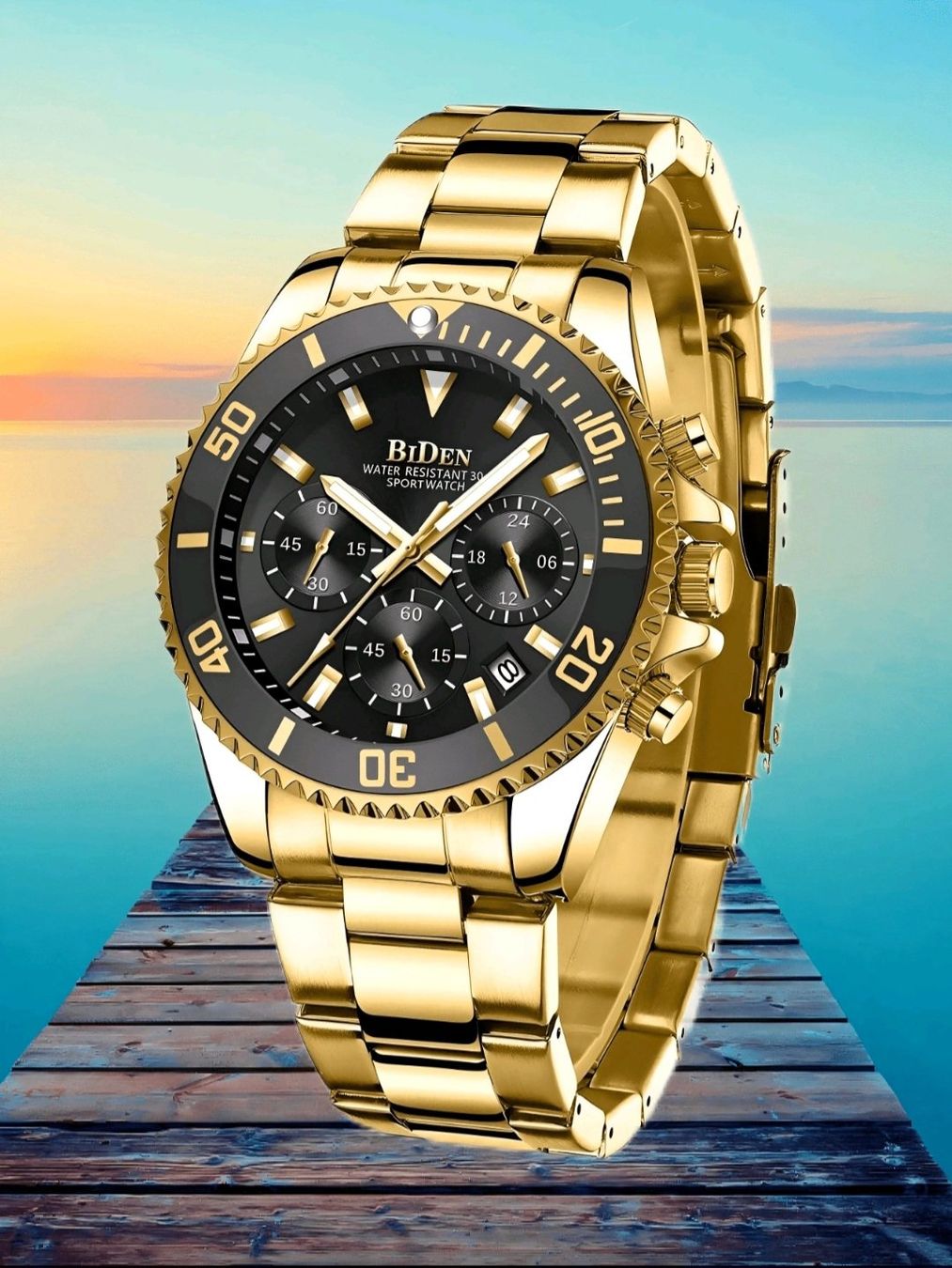 Uhren: Montre Biden Dorée - Élégance et Performance assurées! – Gebraucht aus Monthey von 187-zeroo