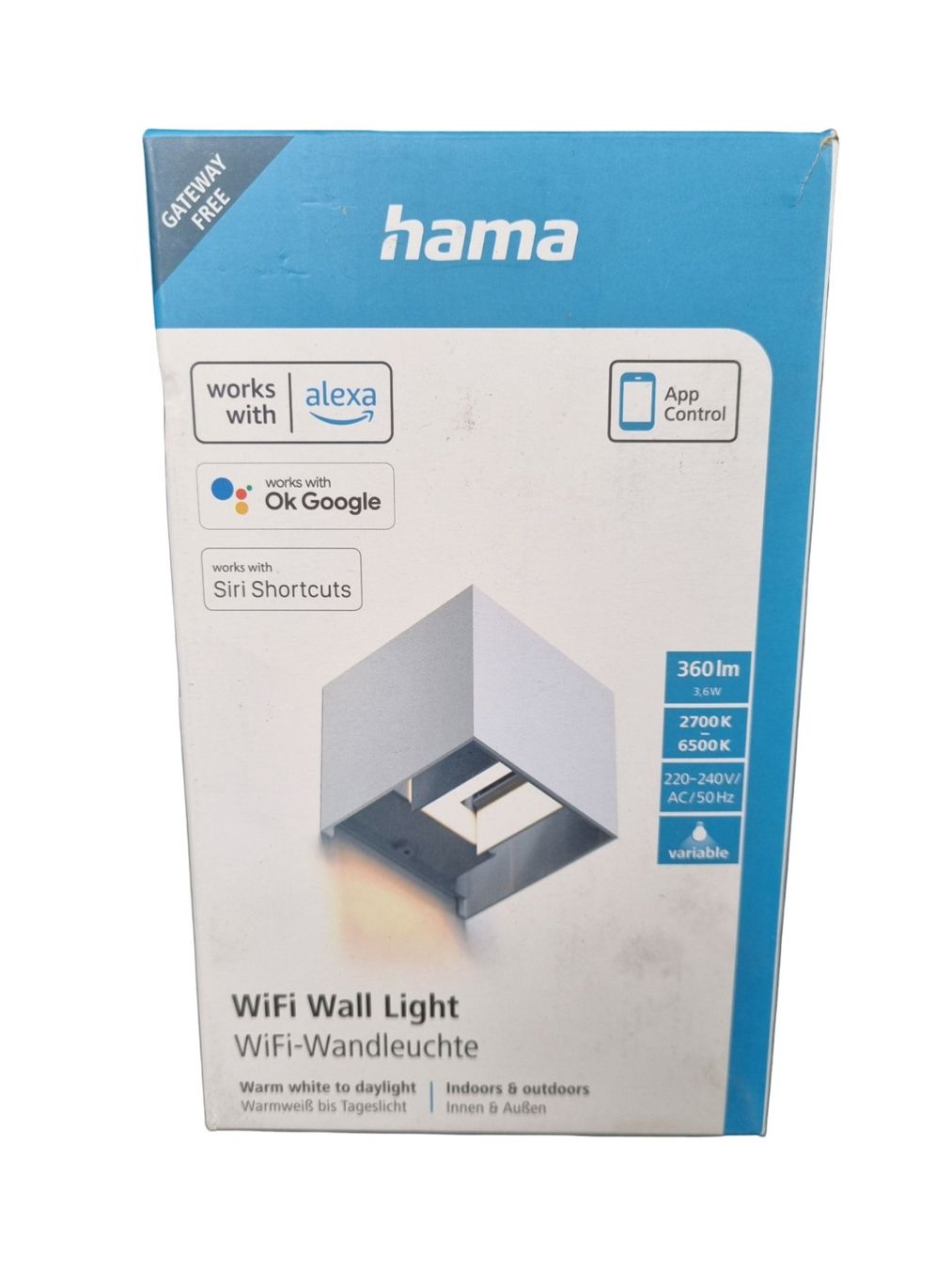 Hama Lampen: HAMA WiFi-Wandleuchte – Neu (gemäss Beschreibung) aus Wangen b. Olten von Restwert_Wangen
