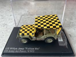 Willys Jeep Folllow Me US Army Air Force Metall 1/48