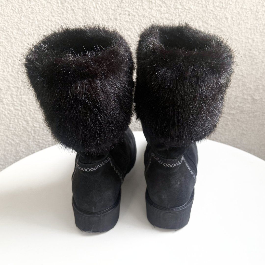 Scarpe da donna: AQUATALIA Bottes Noires Fourrées - Taille 39 – Usato da Vevey venduto da secondlifevevey 2