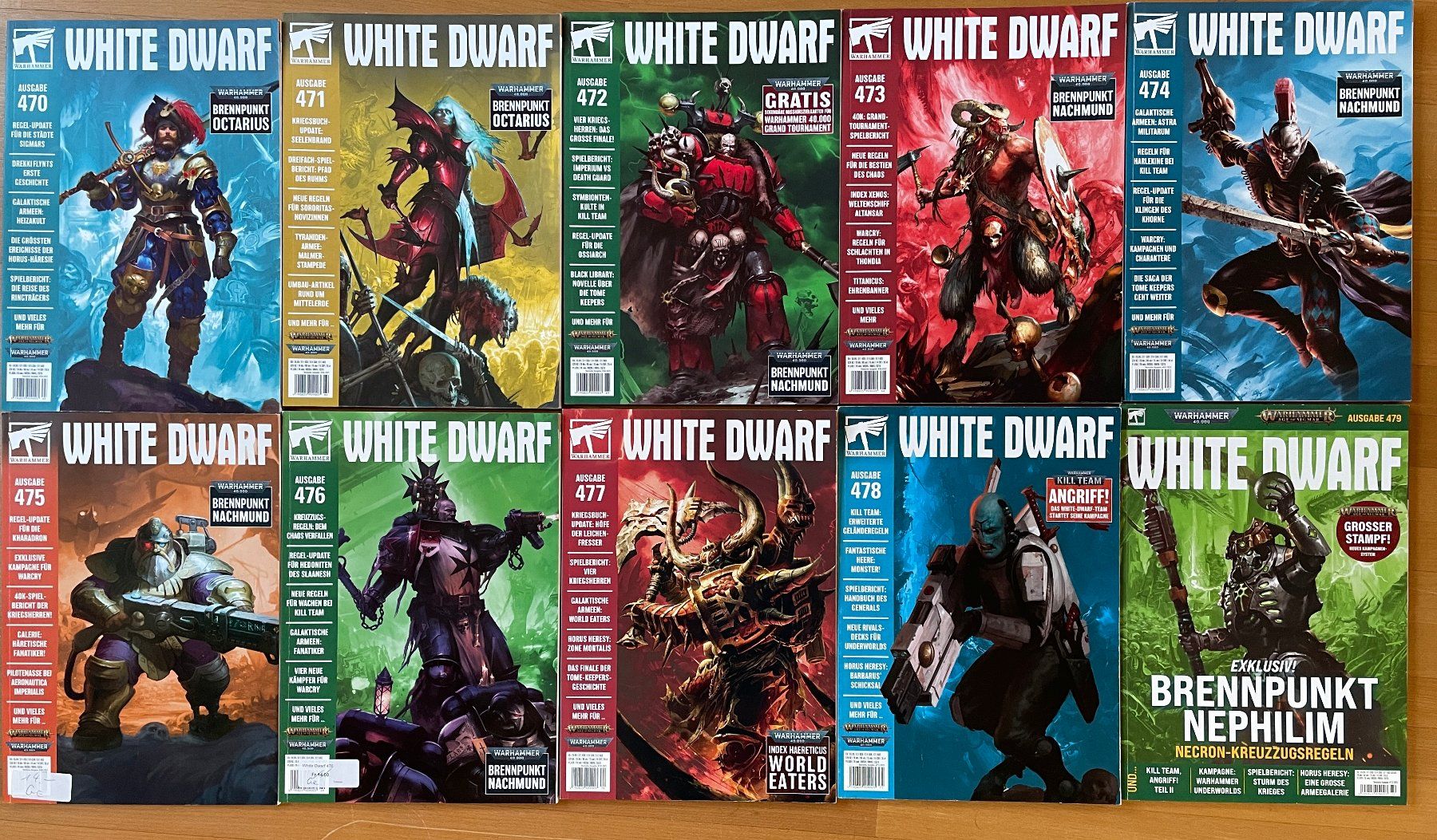 Riviste & Magazine: White Dwarf Magazin 470 - 479 – Usato da Biberstein venduto da germann.markus