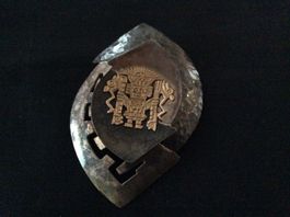 Brosche / Anhänger Silber 925 Gold 750