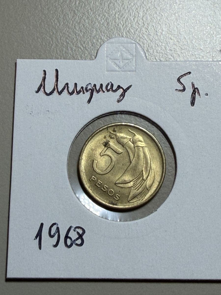 Alle Münzen: Uruguay - 5 pesos - 1968 – Gebraucht aus Payerne von Mike1682