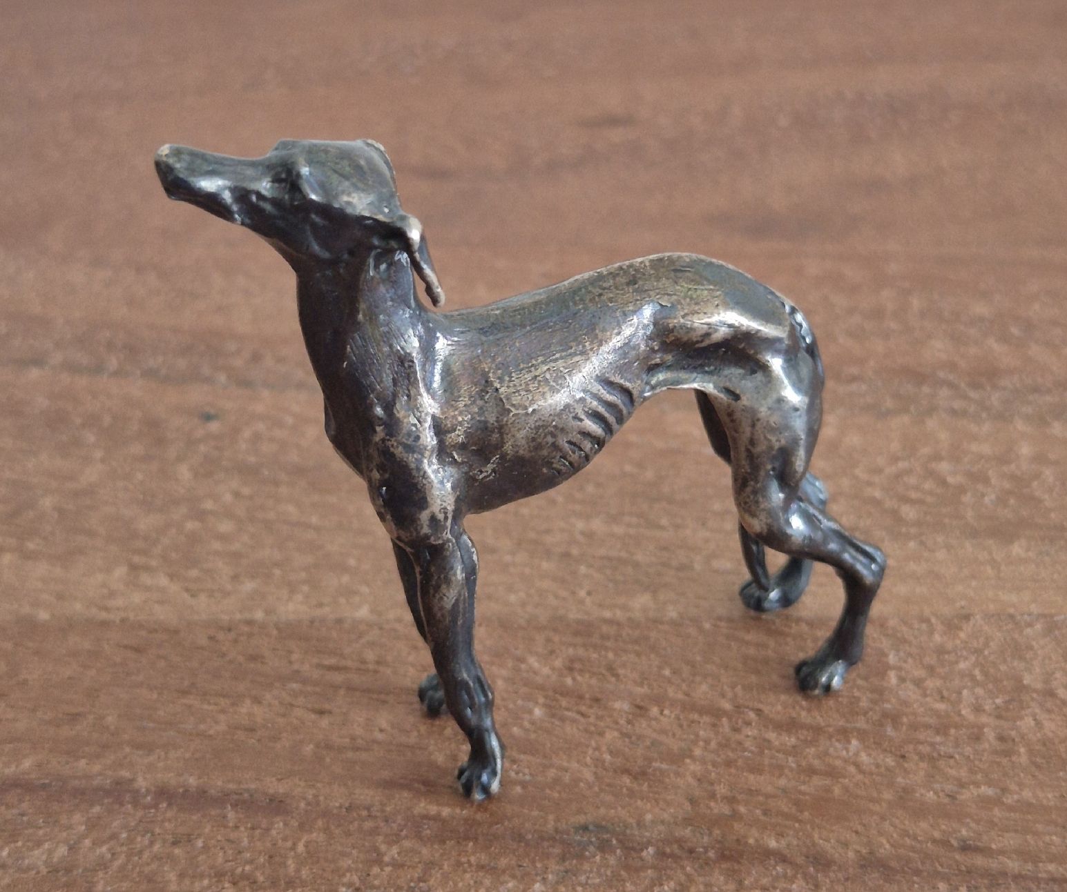 Statuette: Windhund Figur aus Silber – Usato da Zürich venduto da Dalema13 1