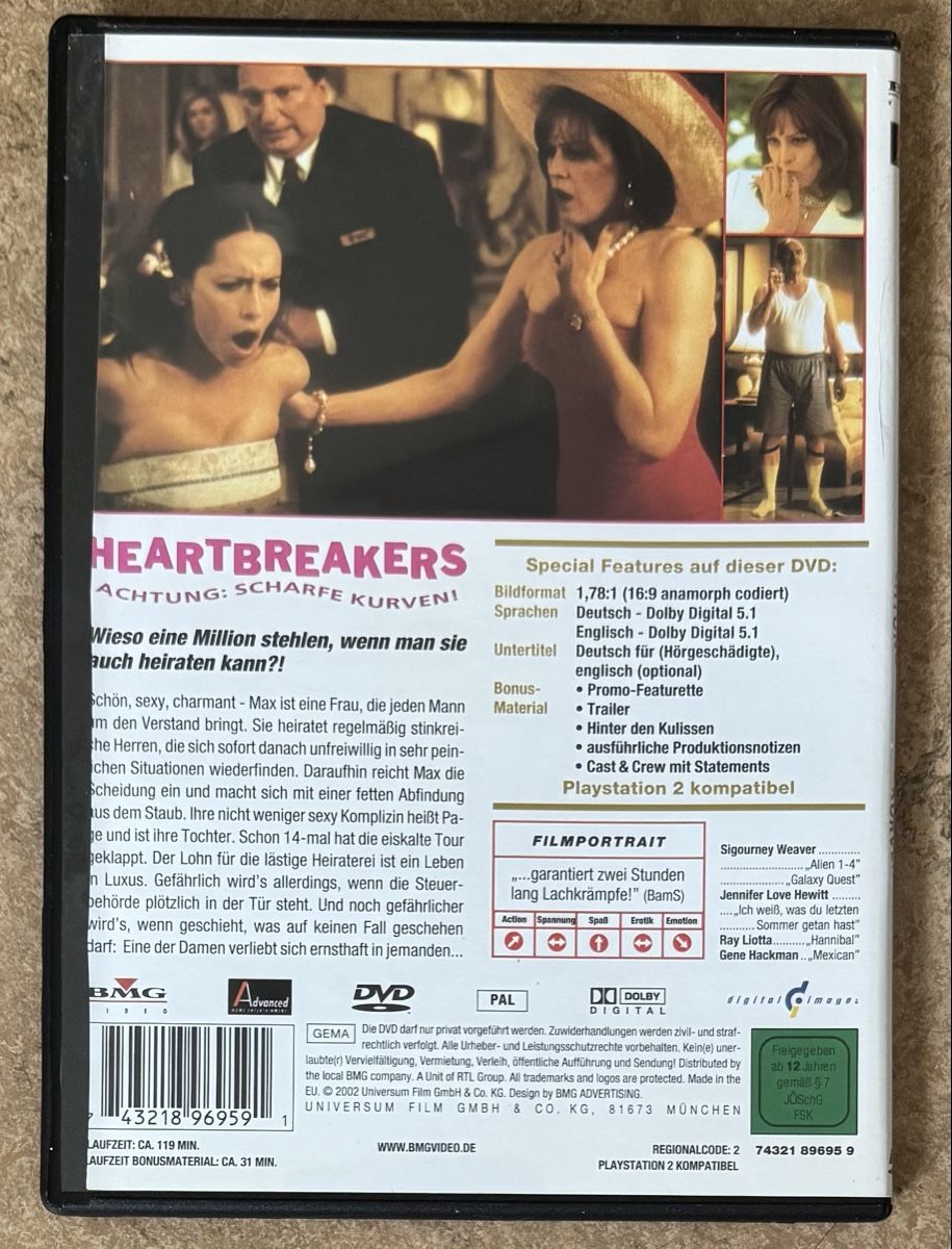 Alle DVDs: HEARTBREAKERS  – Neu (gemäss Beschreibung) aus Dietikon von AndreaSch01 1