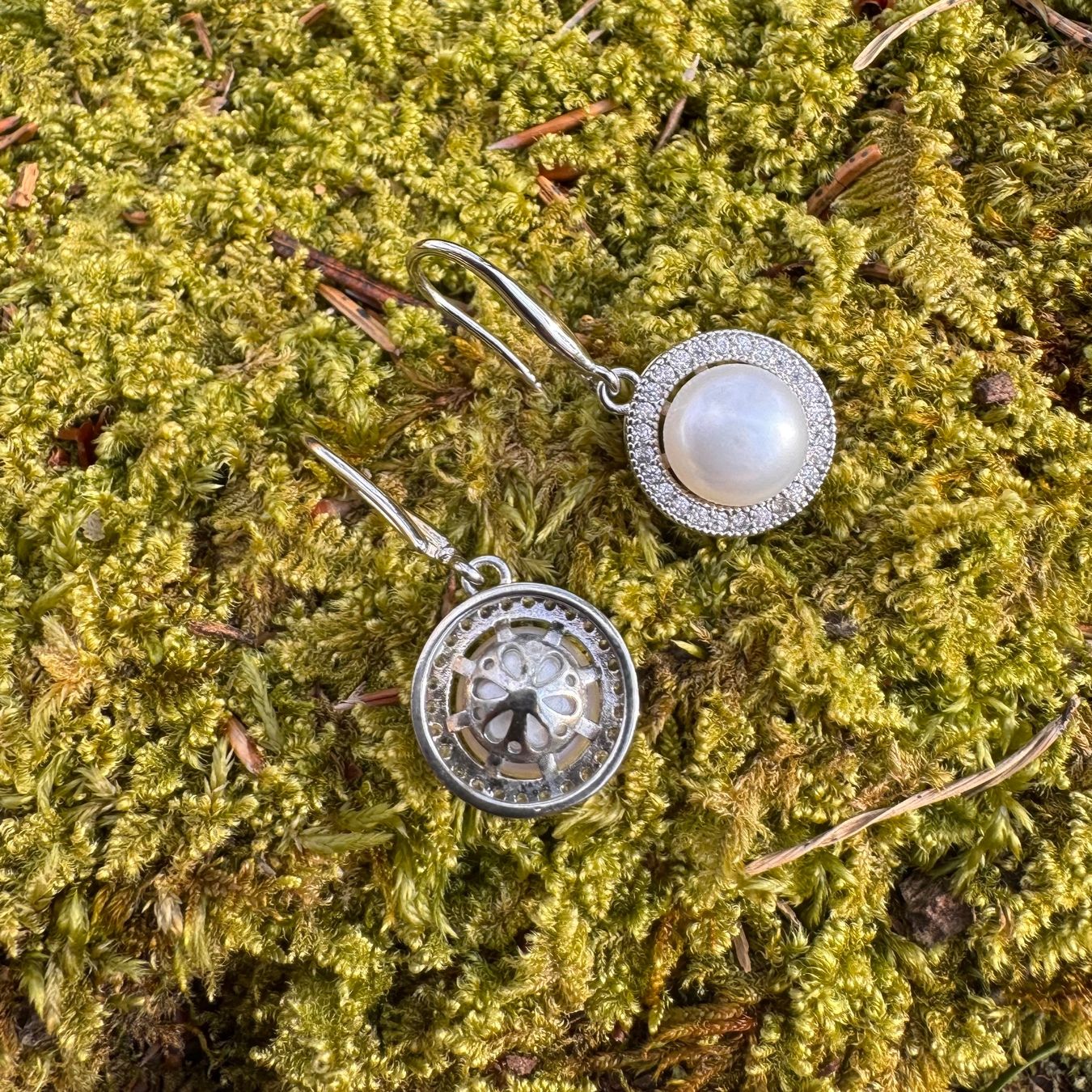 Orecchini pendenti & Orecchini a lobo: Wunderschöne versilberte Ohrringe mit echten Süsswasserperle – Nuovo e nell'imballaggio originale da Rombach venduto da Ivreajewels 3