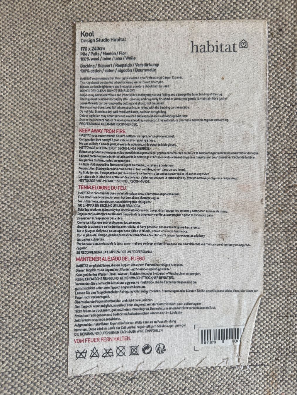 Tappeti: Tapis Habitat 240x170 wool – Usato da Zollikerberg venduto da fil_9vvz 1