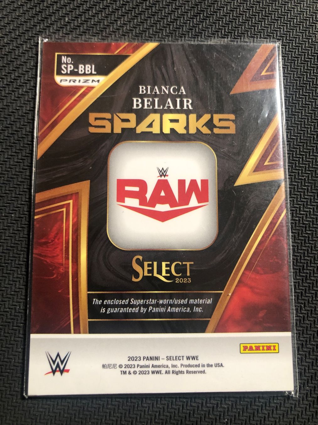 Topps Sammelbilder & Trading cards: Panini Select WWE Bianca Belair Patch – Gebraucht aus Wangenried von Garagara 1