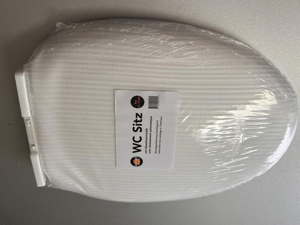 JXQ Toilettensitz Rund In Weiß - Weich Gepolstert Mit Vinyl-Bezug