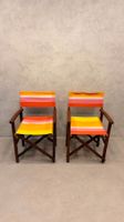 2er-Set Vintage Regiestühle Holz klappbar 70er Design