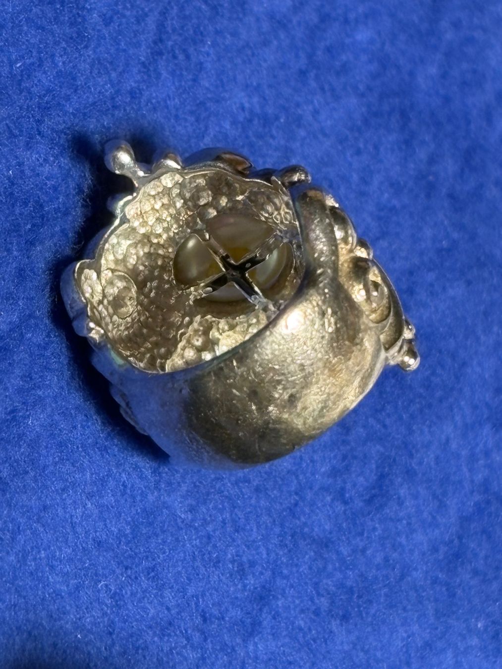 Olga Ribler Bagues: Ring Silber mit Perle auffälliges Design Grösse 52 – D'occasion à St. Peterzell par verena40 3