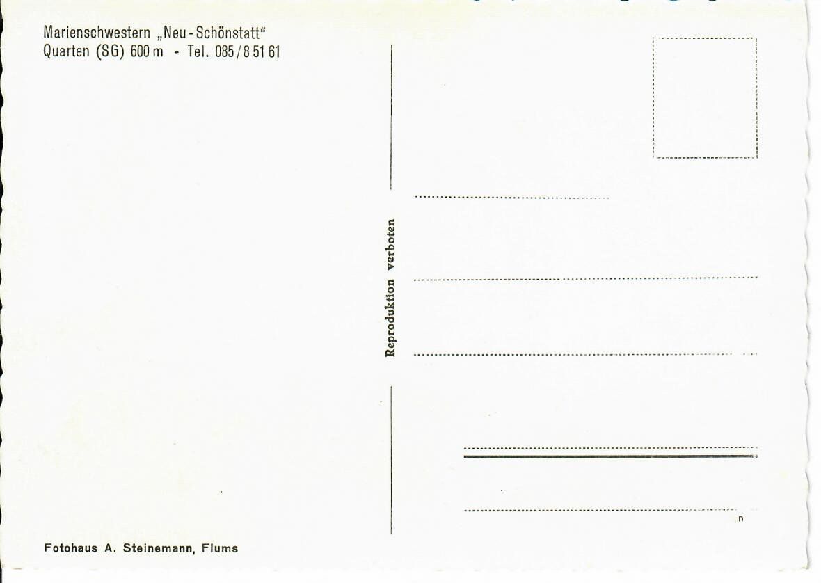 Cartoline postali: Neu Schönstatt Quarten – Usato da Hochdorf venduto da Ziegel-16 1
