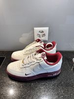 Nike Air Force 1 Sneaker weiss bordeaux neuwertig