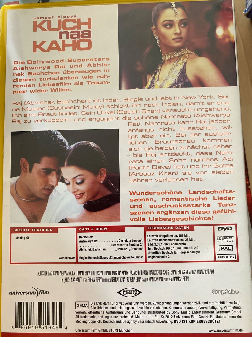 Tutti i DVDs: Bollywood DVD: Kuch Naa Kaho – Usato da Wangen b. Olten venduto da Sarina93881621 1
