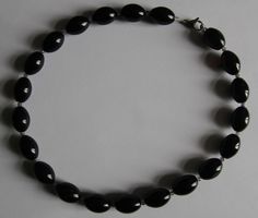 NEU Onyx Amethyst Edelsteinkette Halskette Onyxkette Collier