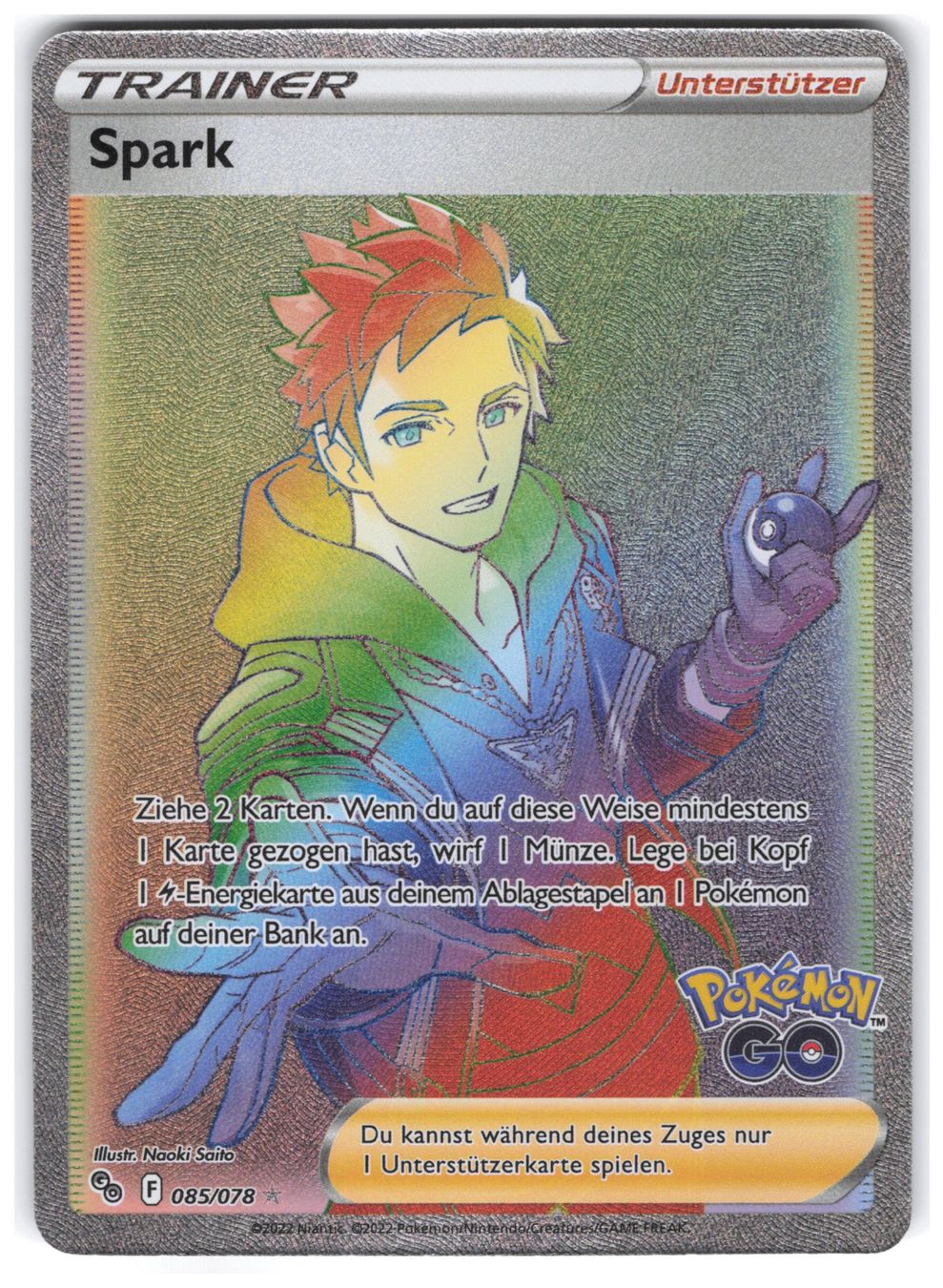Pokémon Carte collezionabili: Rainbow Spark / Pokemon Go / PGO 085 – Nuovo (secondo la descrizione) da Arni AG venduto da PokemonCardsStore