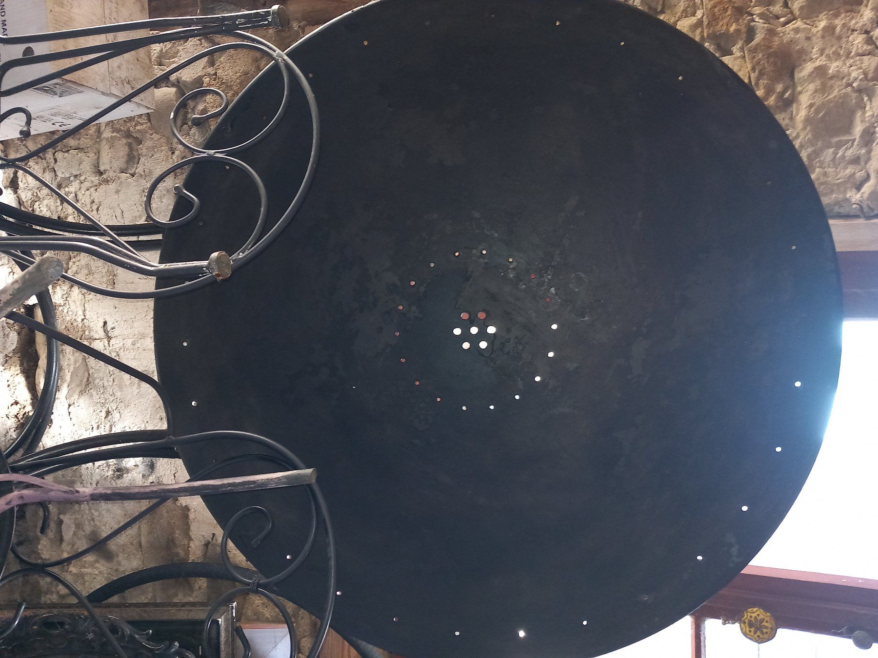 Set di tavolo e panche: Metalltisch klappbar mit 4 Stühlen – Usato da Maschwanden venduto da summernight7 8