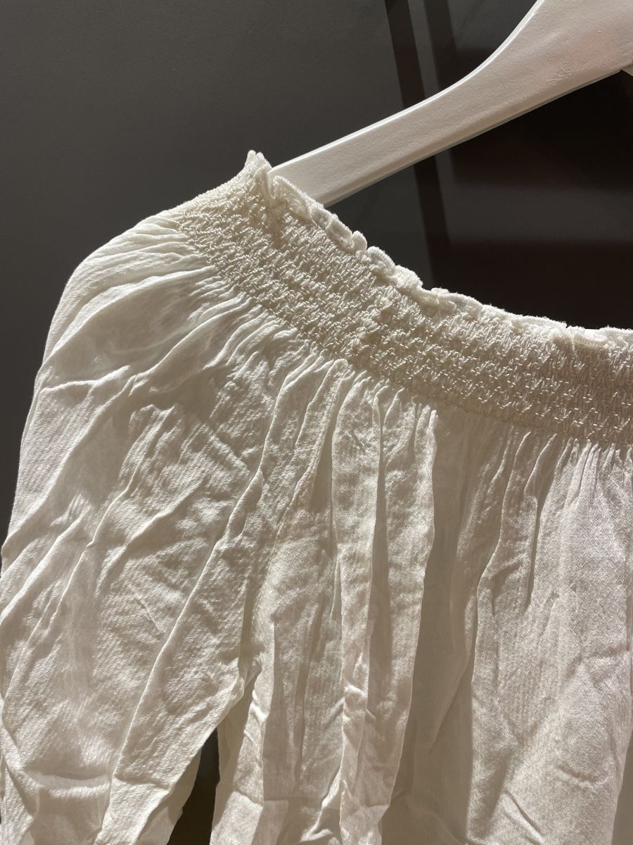 Pull&Bear Top: Weisses off shoulder Top, Gr. S – Nuovo (secondo la descrizione) da Arbon venduto da llaauraa 1