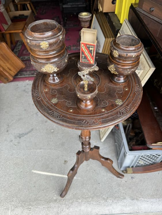 Antiker Herrentisch Rauchtisch Holz geschnitz (Gebraucht) in Chur für ...