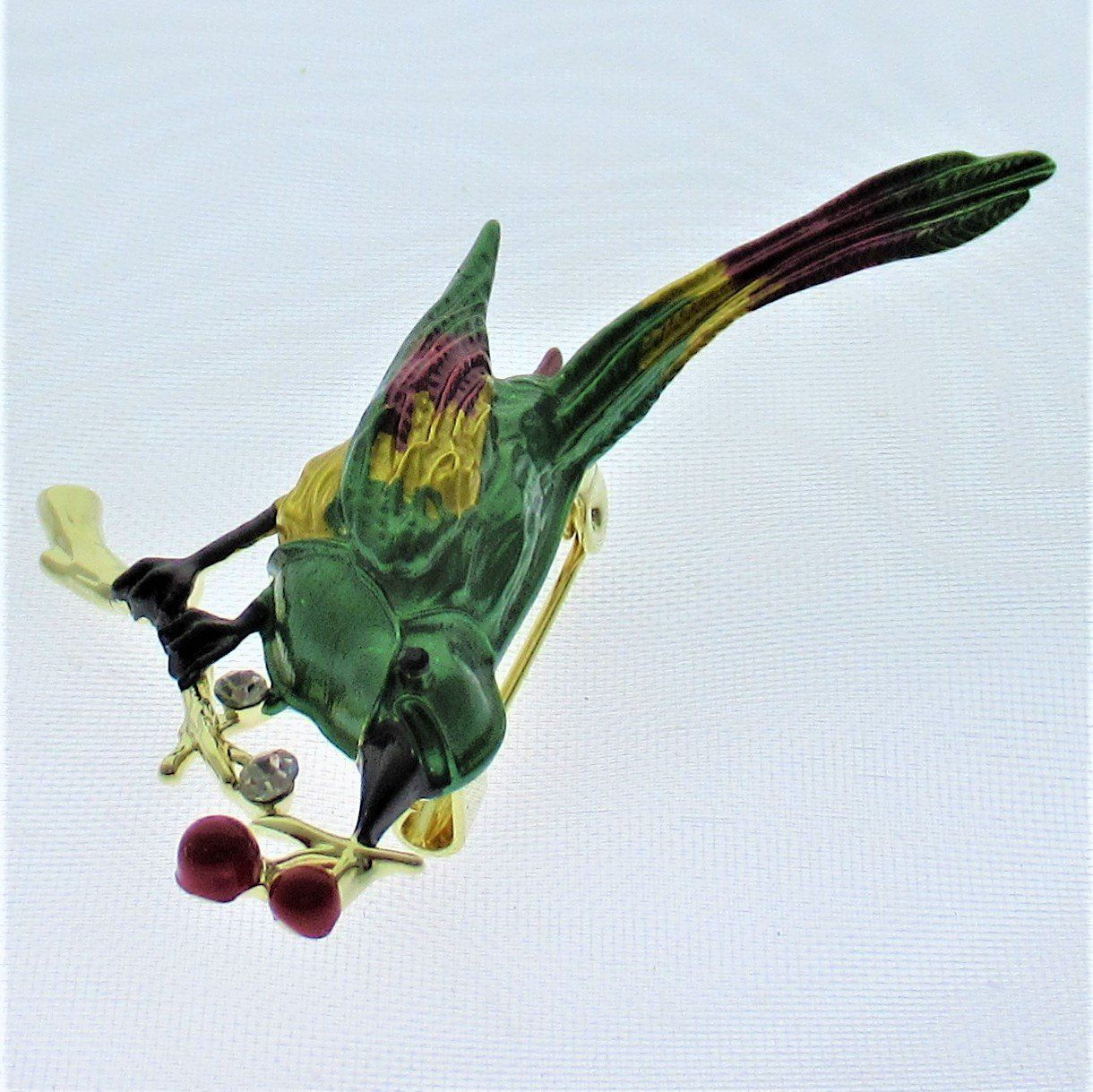 Spille & Fermagli: Vogel Broschen Emaille mit Strass – Nuovo (secondo la descrizione) da Stein am Rhein venduto da Vitrum8260 1