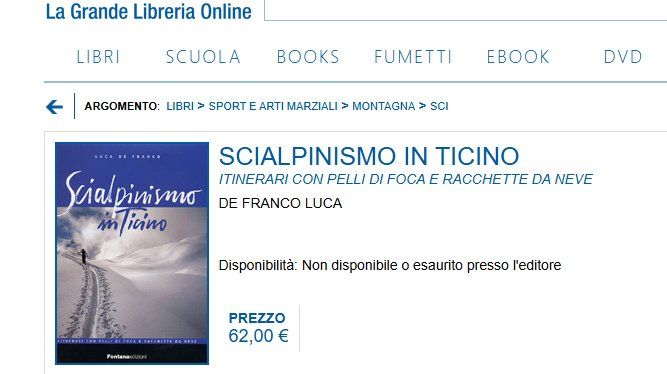 Libri: Scialpinismo in Ticino – Usato da Pambio Noranco venduto da Pol69 3