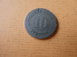 Dt. Reich 1875 J, 10 Pfennig