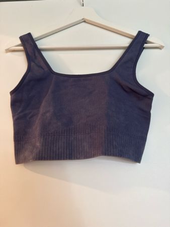 Sport Bustier gerippt dunkelblau ca.Grösse S 