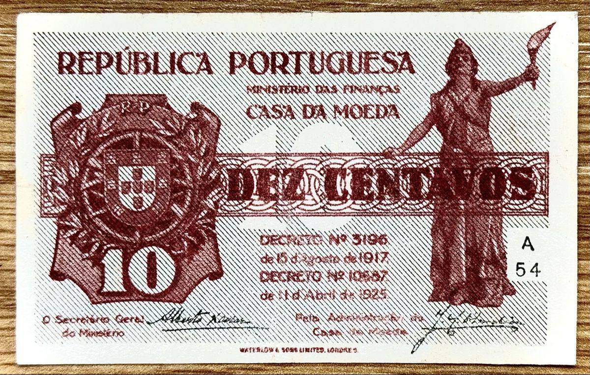 Banknoten: 10 Centavos Portugal 1917!!! – Gebraucht aus Oberentfelden von NunoLouro