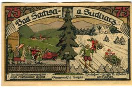 Notgeld "75 Pfennig. Bad Sachsa 1921"