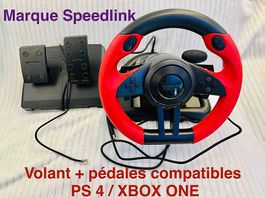 Speedlink Volant + pédales compatibles PS 4 / XBOX ONE
