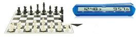 BERNER SCHACH SET MIT DIGITHAL UHR DGT 1500
