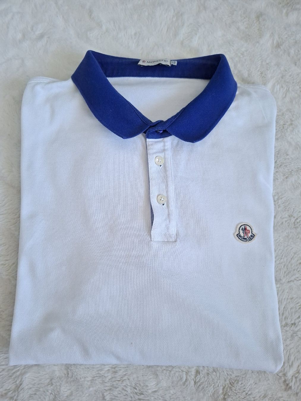 Moncler Polos: Polo blanc Moncler  – D'occasion à Renens VD par ser_j2fn